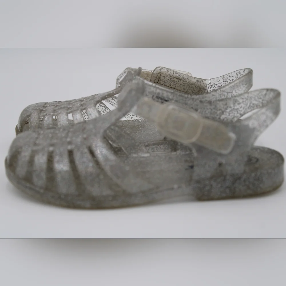 Cat & Jack Toddler Girls Glitter Jelly Sandals Size 9